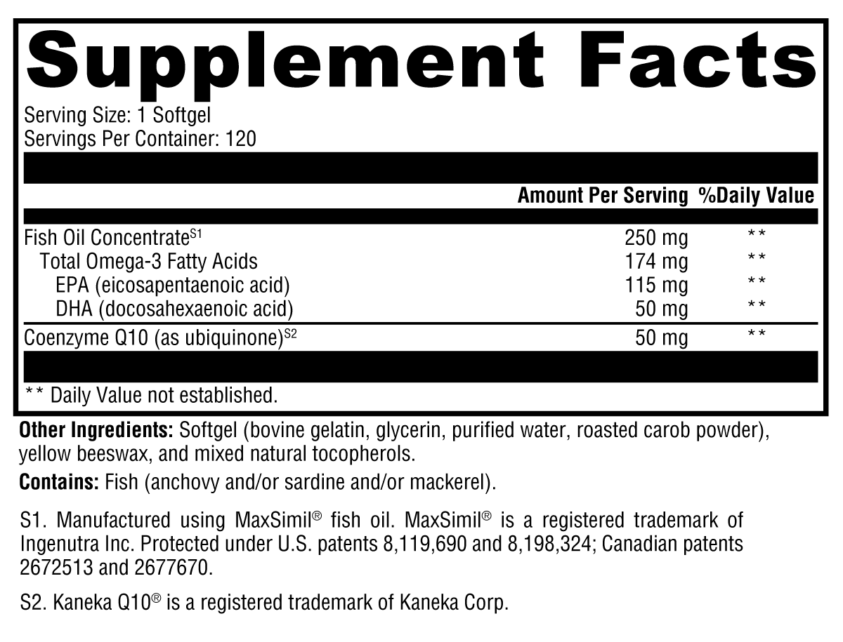 CoQmax Omega 50 mg 120 Softgels