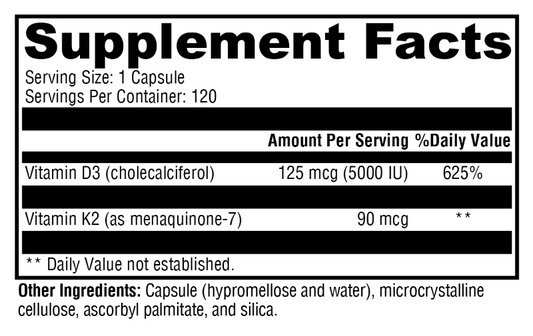 K2-D3 5000 60 Capsules