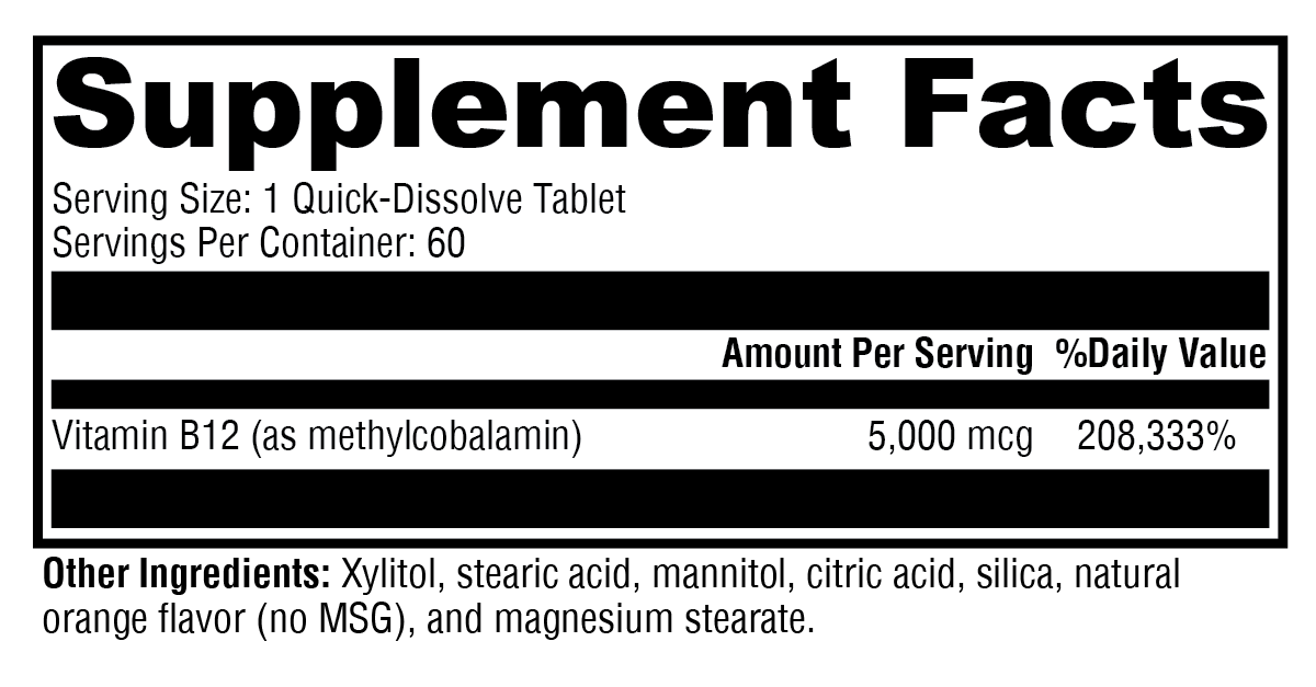 Methylcobalamin 60 Tablets