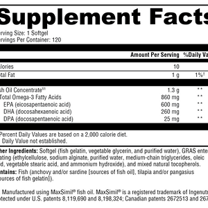 Omega MonoPure 1300 EC 120 Softgels