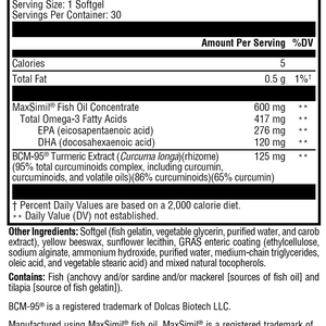 Omega MonoPure Curcumin EC 30 Softgels