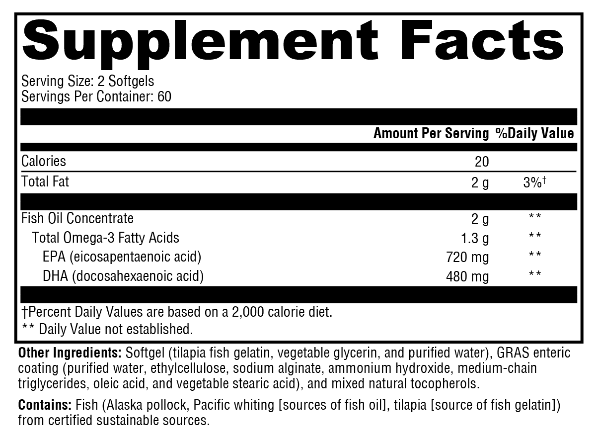 OmegaPure 600 EC 120 Softgels