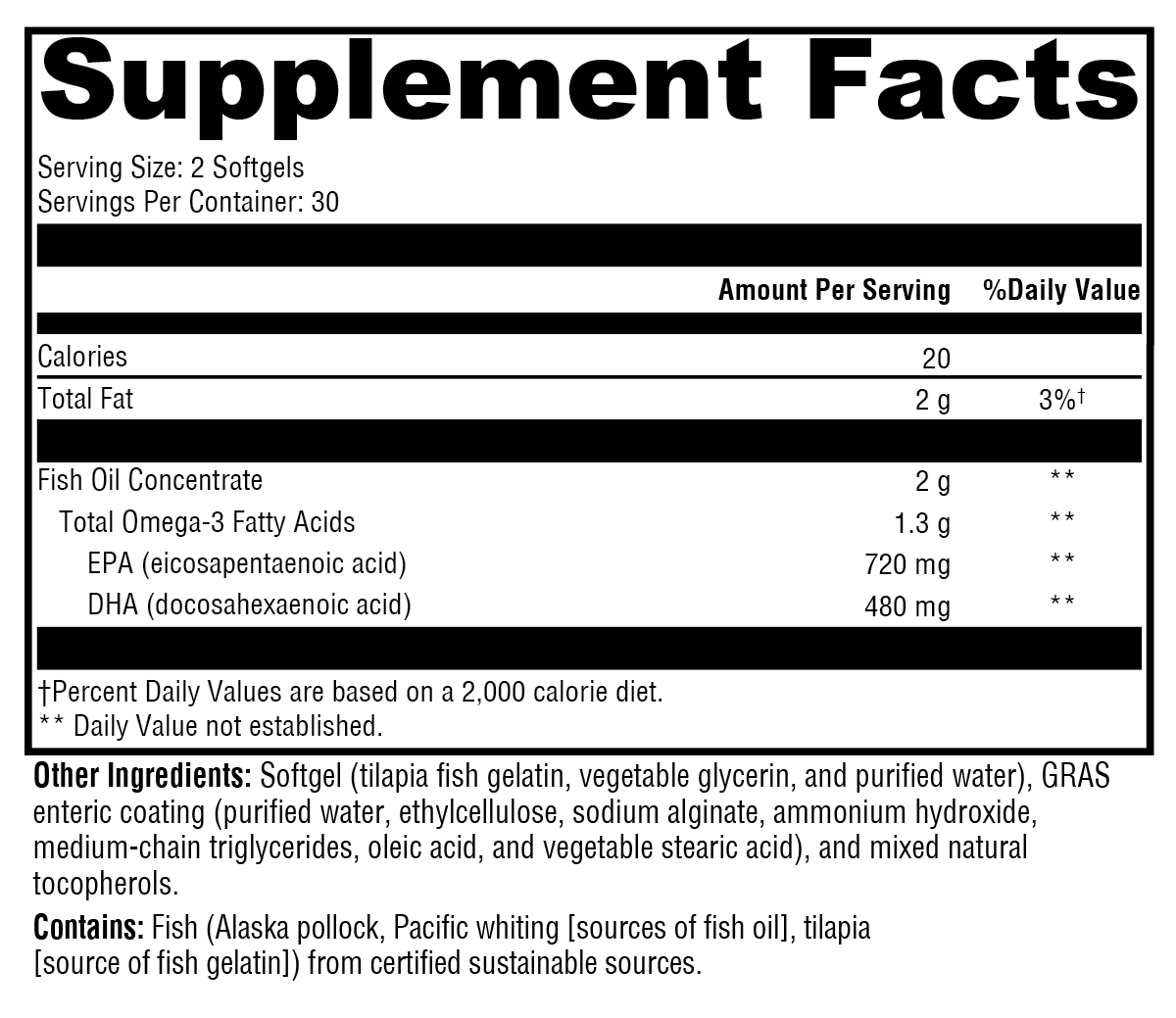 OmegaPure 600 EC 60 Softgels