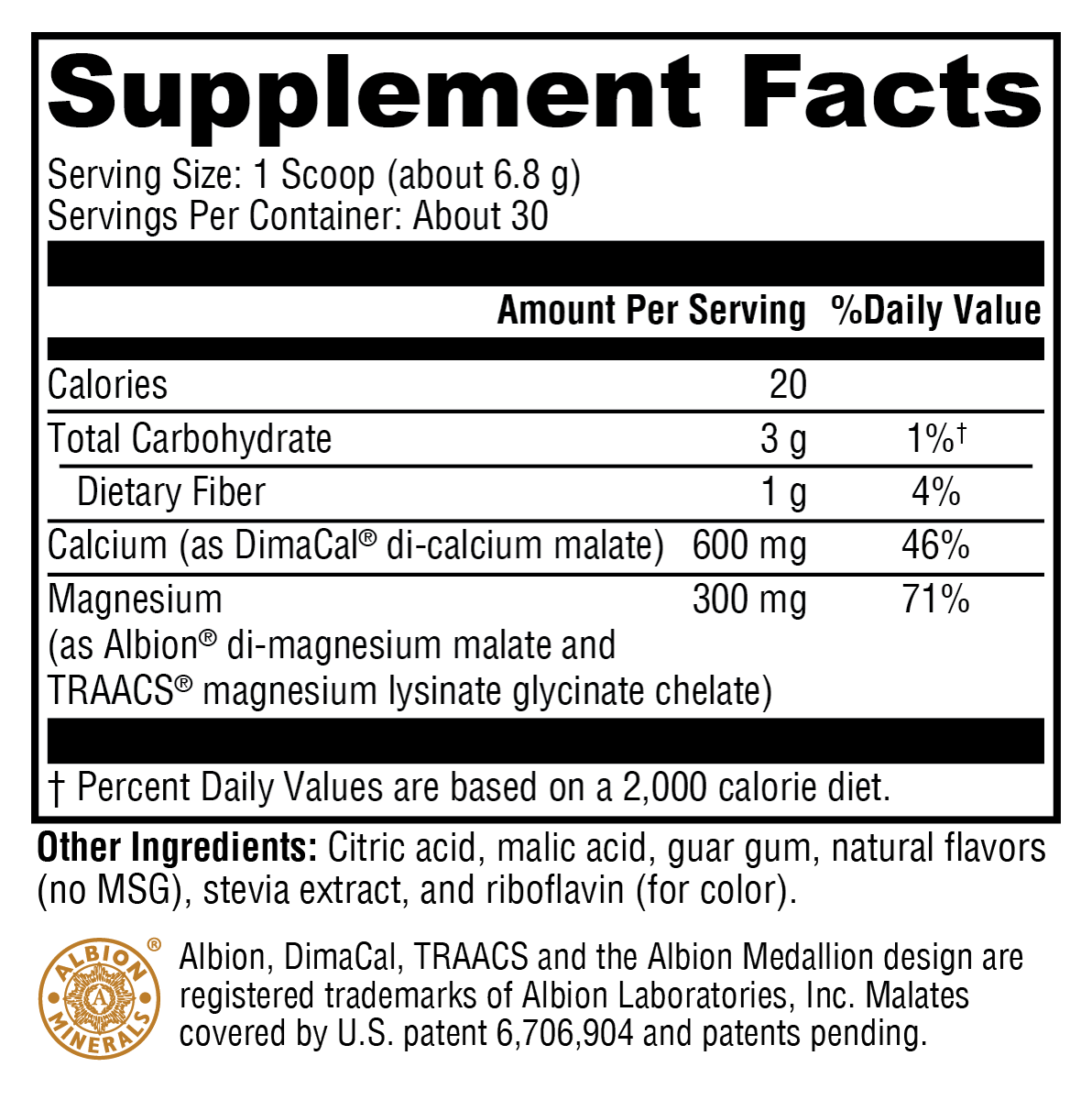 OptiMag Plus Calcium Pear 30 Servings