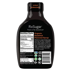 RxSugar Organic Hazelnut Syrup 16 fl oz